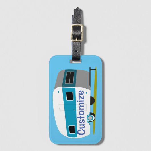 Caravan Camper RV Thunder_Cove Bagagelabel (Voorkant (verticaal))