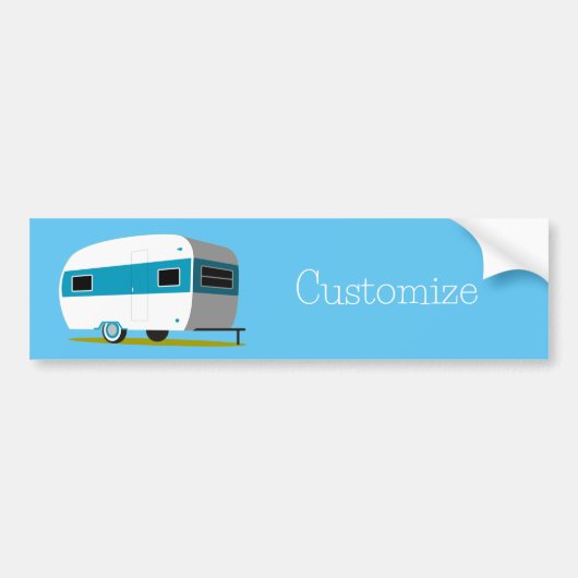 Caravan Camper RV Thunder_Cove Bumpersticker (Voorkant)