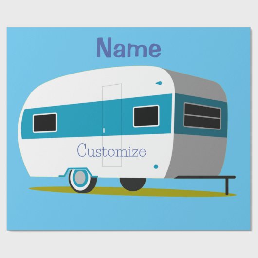 Caravan Camper RV Thunder_Cove Cadeaupapier (Vlak)