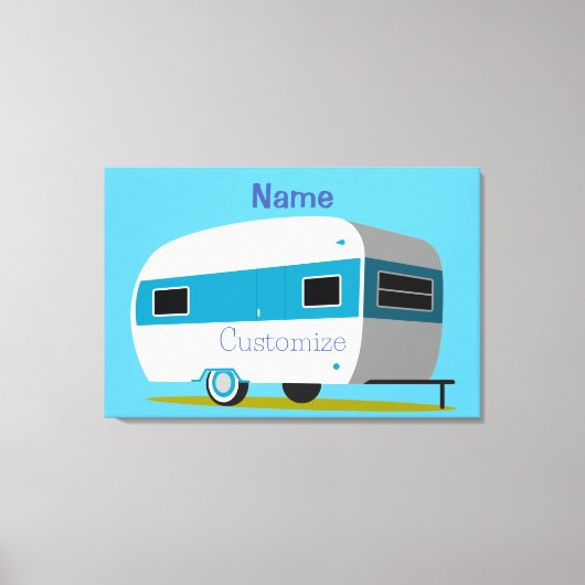 Caravan Camper RV Thunder_Cove Canvas Afdruk (Voorkant)