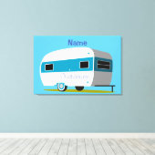 Caravan Camper RV Thunder_Cove Canvas Afdruk (Insitu (Houten vloer))