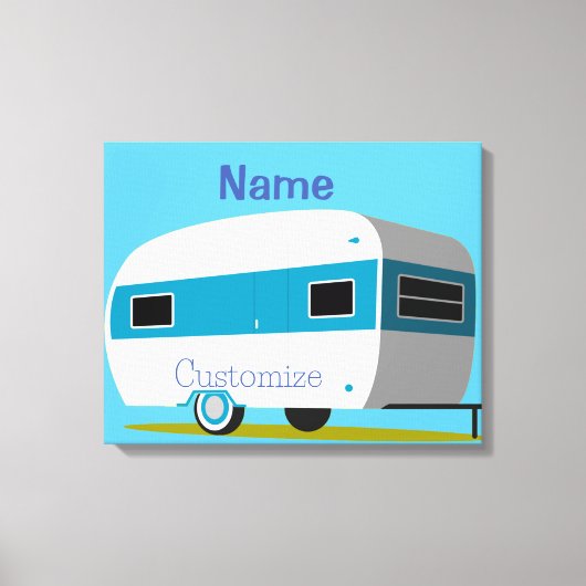 Caravan Camper RV Thunder_Cove Canvas Afdruk (Voorkant)
