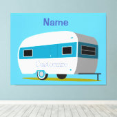 Caravan Camper RV Thunder_Cove Canvas Afdruk (Insitu (Houten vloer))