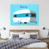 Caravan Camper RV Thunder_Cove Canvas Afdruk (Insitu (Slaapkamer))