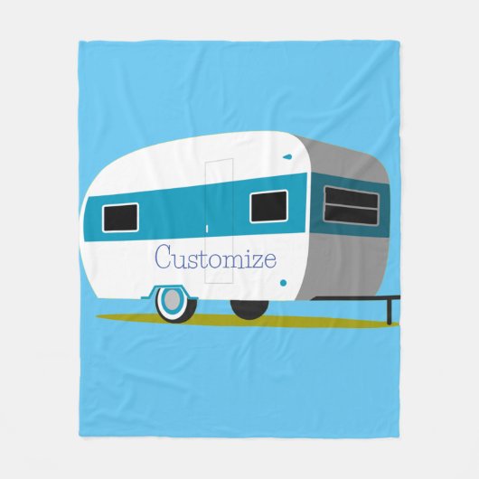 Caravan Camper RV Thunder_Cove Fleece Deken (Voorkant)