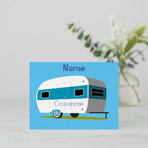 Caravan Camper RV Thunder_Cove Folie Feestdagen Briefkaart