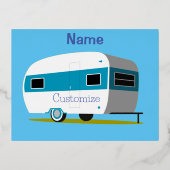 Caravan Camper RV Thunder_Cove Folie Feestdagen Briefkaart (Voorkant)