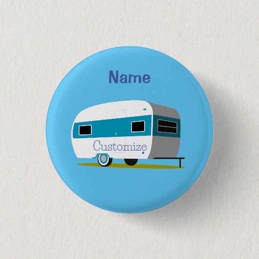 Caravan Camper RV Thunder_Cove Ronde Button 3,2 Cm (Voorkant)