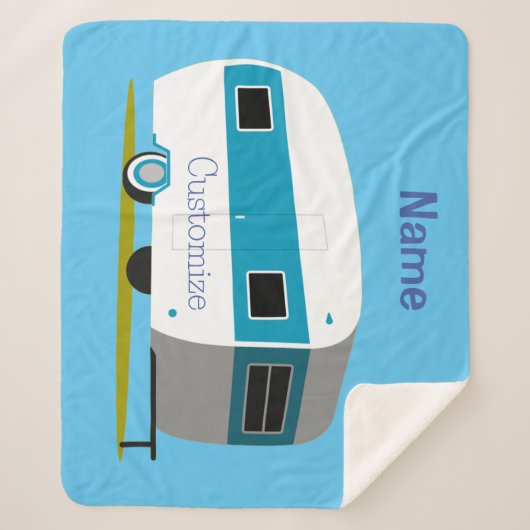 Caravan Camper RV Thunder_Cove Sherpa Deken (Voorkant)