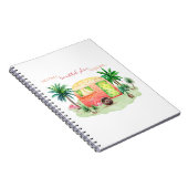 Caravan Camper Scene | In de tropen Notitieboek (Rechterzijde)