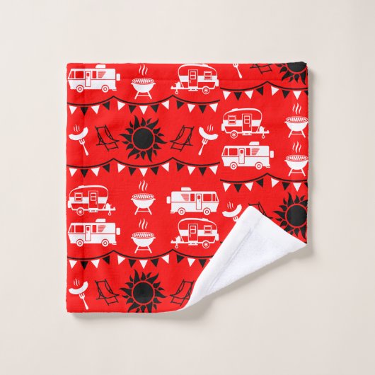 Caravan Camping Decor Bad Handdoek (Wasdoekje)