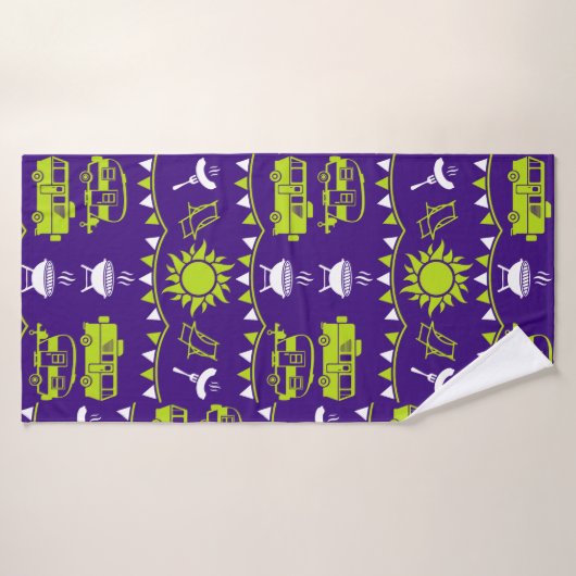 Caravan Camping Decor Badhanddoek (Badhanddoek)