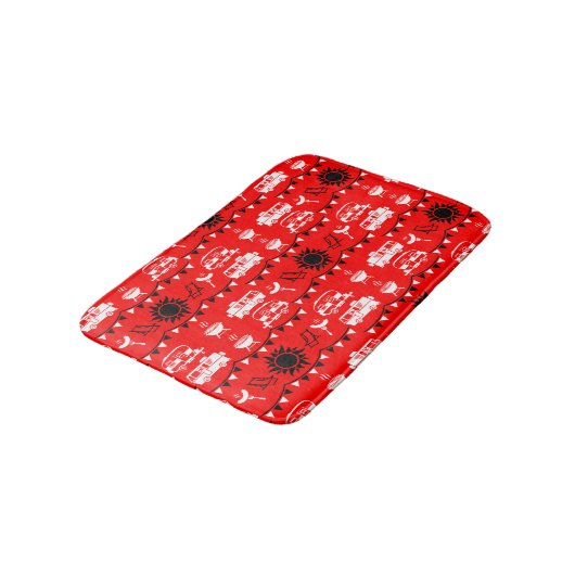 Caravan Camping Decor Badmat (Gekanteld)
