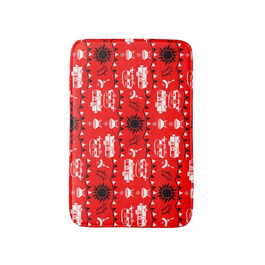 Caravan Camping Decor Badmat (Voorkant Verticaal)