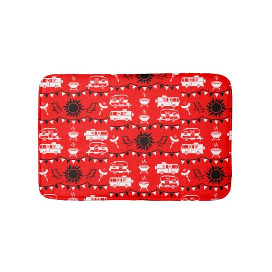 Caravan Camping Decor Badmat (Voorkant)