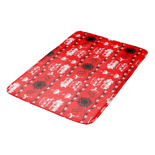 Caravan Camping Decor Badmat (Gekanteld)