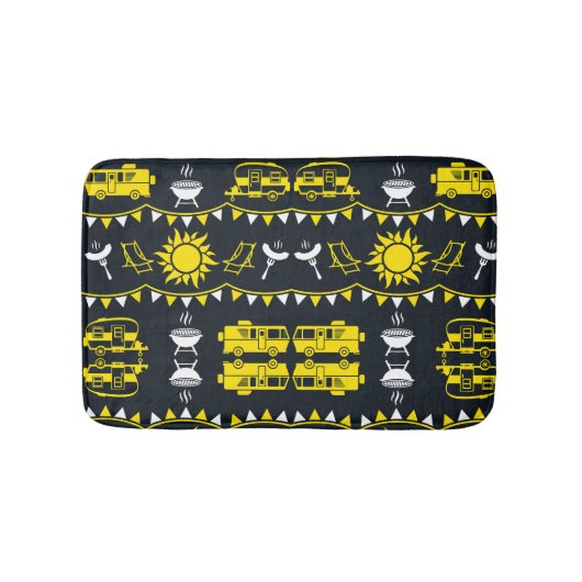 Caravan Camping Decor Badmat (Voorkant)