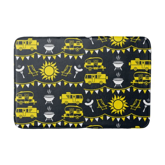 Caravan Camping Decor Badmat (Voorkant)