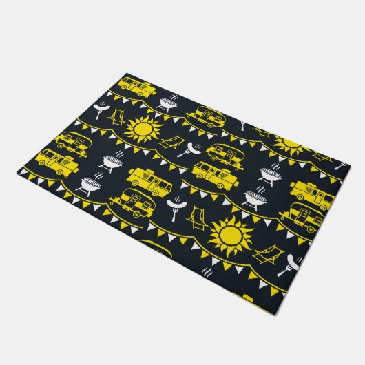 Caravan Camping Decor Deurmat (Schuin)