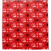 Caravan Camping Decor Douchegordijn (Voorkant)