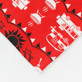 Caravan Camping Decor Fleece Deken (Hoek)