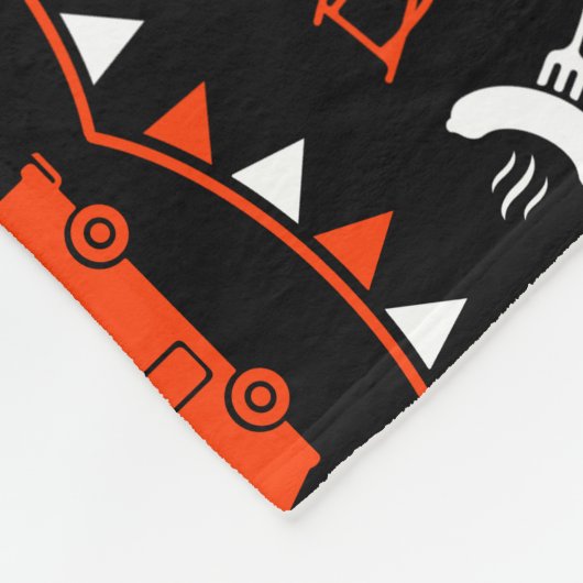 Caravan Camping Decor Fleece Deken (Hoek)