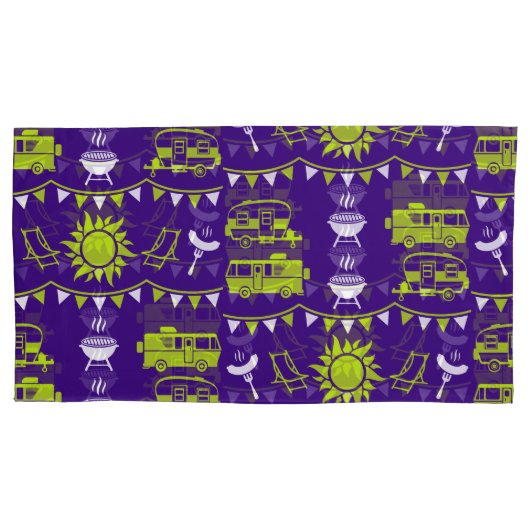 Caravan Camping Decor Kussensloop (Voorkant-Links)