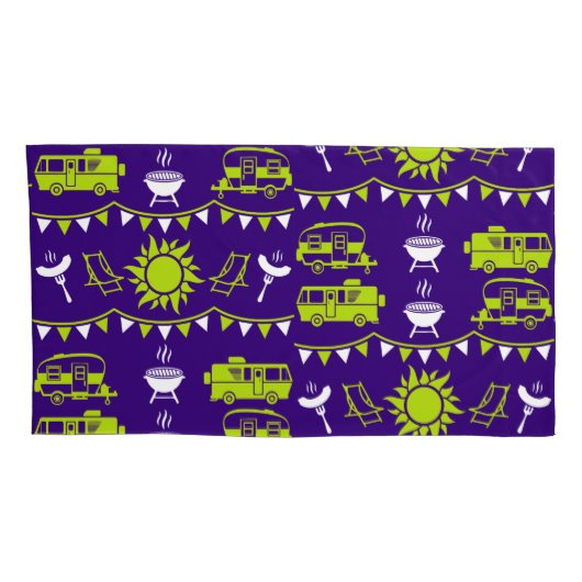 Caravan Camping Decor Kussensloop (Achterkant-Rechts)