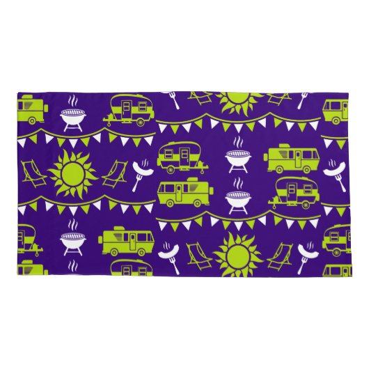 Caravan Camping Decor Kussensloop (Achterkant-Links)