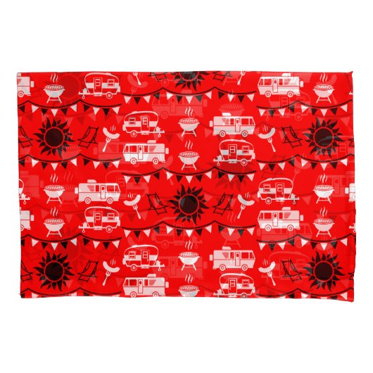 Caravan Camping Decor Kussensloop (Voorkant-Links)