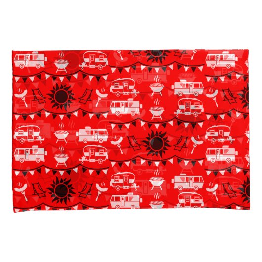 Caravan Camping Decor Kussensloop (Voorkant-Rechts)