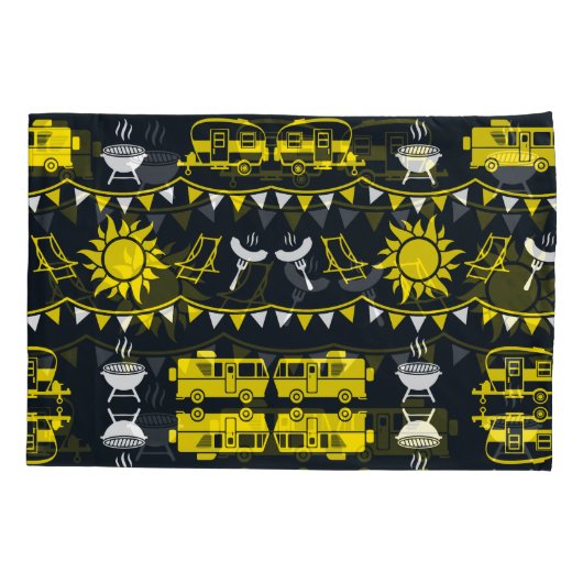 Caravan Camping Decor Kussensloop (Achterkant)