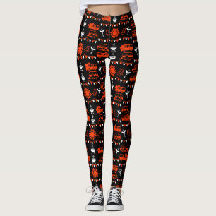 Caravan Camping Decor Leggings