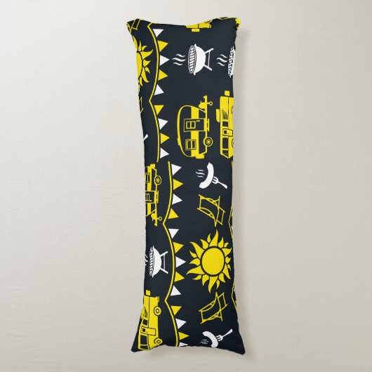 Caravan Camping Decor Lichaamskussen (Voorkant Verticaal)