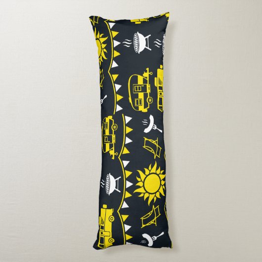 Caravan Camping Decor Lichaamskussen (Achterkant (Verticaal))