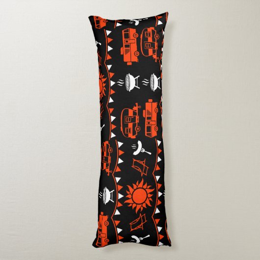 Caravan Camping Decor Lichaamskussen (Achterkant (Verticaal))