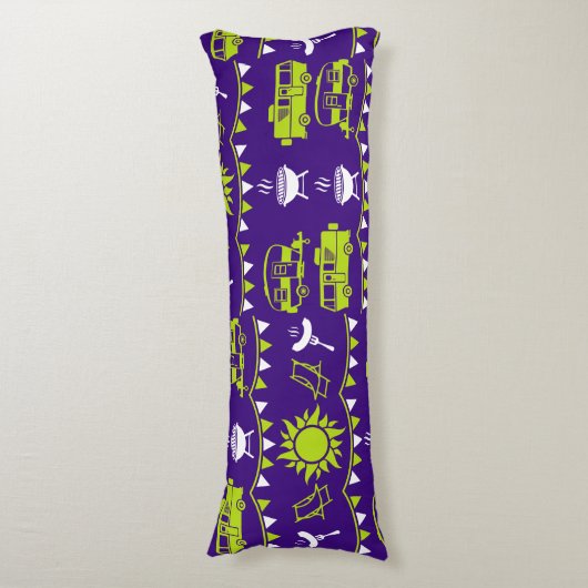 Caravan Camping Decor Lichaamskussen (Voorkant Verticaal)