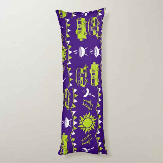 Caravan Camping Decor Lichaamskussen (Achterkant (Verticaal))
