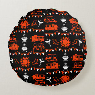 Caravan Camping Decor Rond Kussen