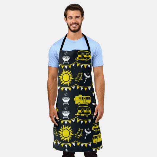 Caravan Camping Decor Schort (Gedragen)