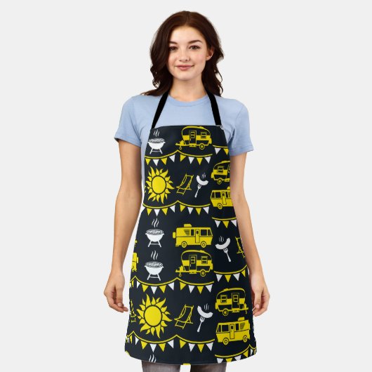 Caravan Camping Decor Schort (Gedragen)