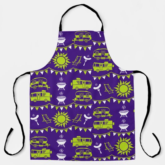 Caravan Camping Decor Schort (Voorkant)