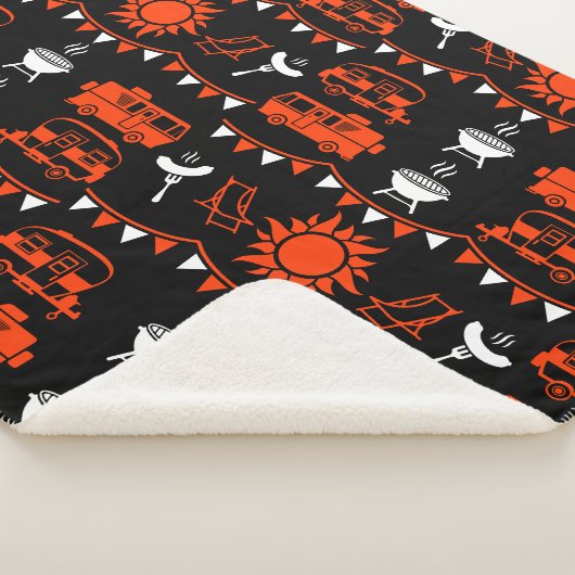 Caravan Camping Decor Sherpa Deken (3/4)