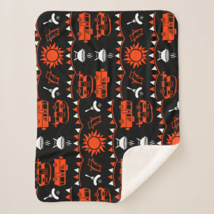 Caravan Camping Decor Sherpa Deken