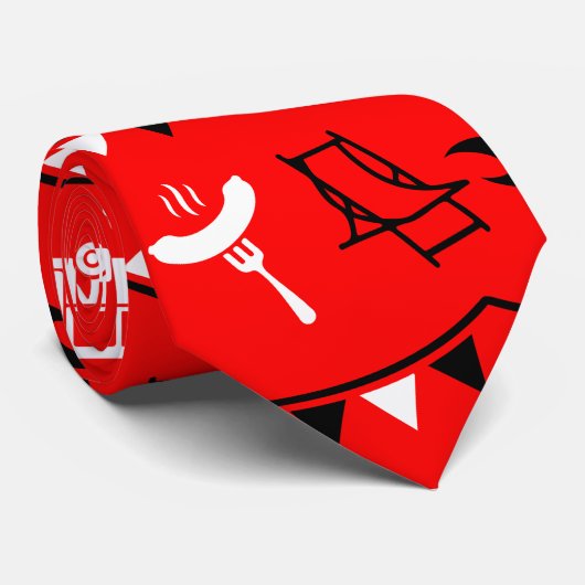 Caravan Camping Decor Stropdas (Opgerold)