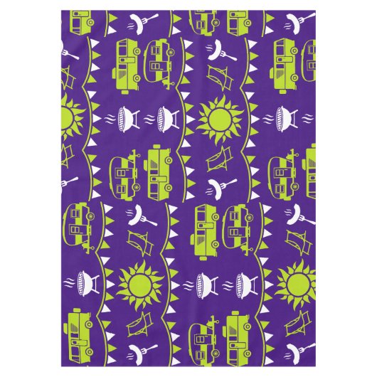 Caravan Camping Decor Tafelkleed (Voorkant)