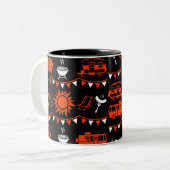Caravan Camping Decor Tweekleurige Koffiemok (Voorkant links)