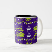 Caravan Camping Decoratie Tweekleurige Koffiemok (Voorkant rechts)