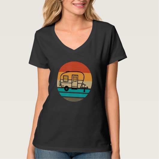 Caravan Camping Funny Camping 1 T-shirt (Voorkant)