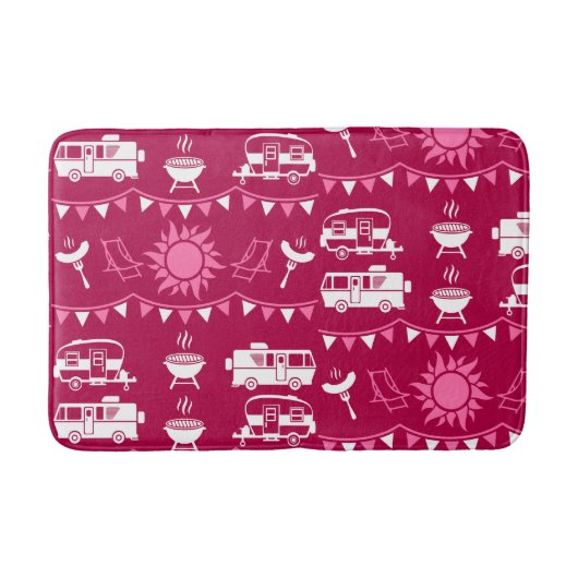 Caravan Camping Home Decor Badmat (Voorkant)